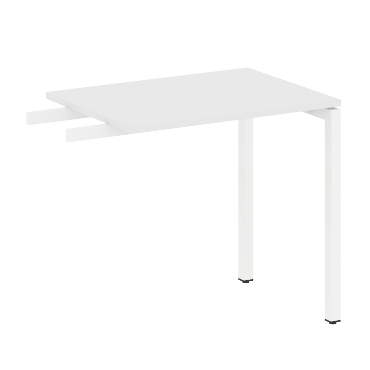 Metal System Quattro Приставной элемент на П-образном м/к 40БП.ПР-2 Белый/Металл Белый 800*600*750