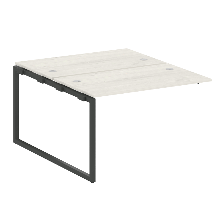 Metal System Quattro Проходной элемент рабочей станции на О-образном м/к 40БО.ПРС-СП-2.2 Дуб Наварра