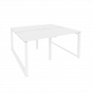 Onix Рабочая станция на О-образном м/к O.MO-D.RS-4.0.7 Белый Бриллиант/Металл Белый 1560*1475*750