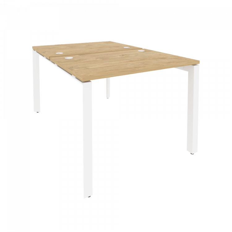 Onix Рабочая станция на П-образном м/к O.MP-D.RS-2.1.7 Тиквуд Светлый/Металл Белый 980*1475*750