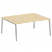 Metal System Рабочая станция на А-образном м/к БА.РАС-СП-2.5 Акация Лорка/Металл Серый 1800*1475*750