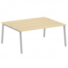 Metal System Рабочая станция на А-образном м/к БА.РАС-СП-2.5 Акация Лорка/Металл Серый 1800*1475*750