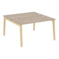 Onix Wood Рабочая станция OW.D.RS-2.3.7 Дуб Аттик/Дуб Светлый/Металл Белый 1380*1475*750