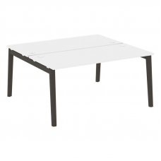 Onix Wood Рабочая станция OW.D.RS-2.4.7 Белый Бриллиант/Дуб Темный/Металл Антрацит 1580*1475*750