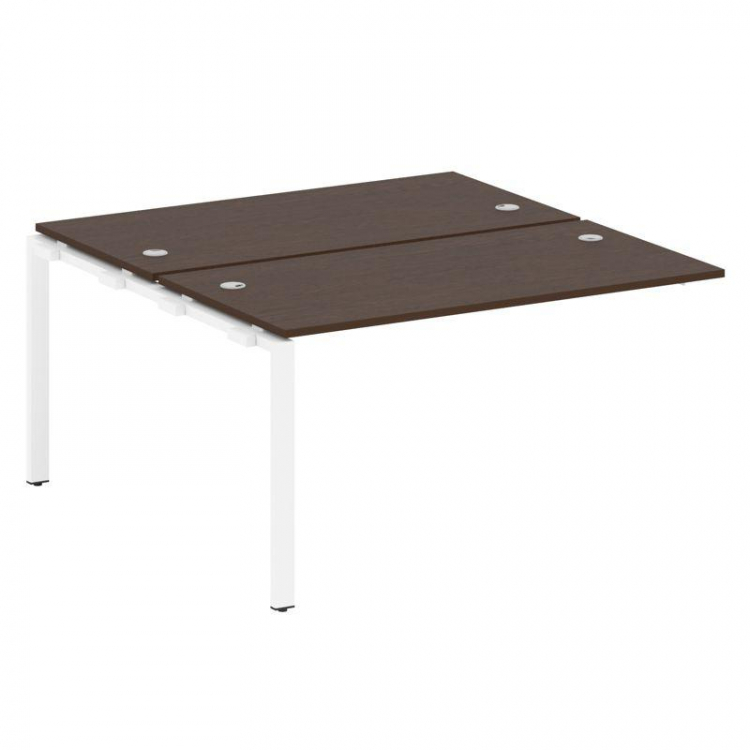 Metal System Проходной элемент рабочей станции на П-образном м/к БП.ПРС-СП-2.3 Венге Цаво/Металл Бел