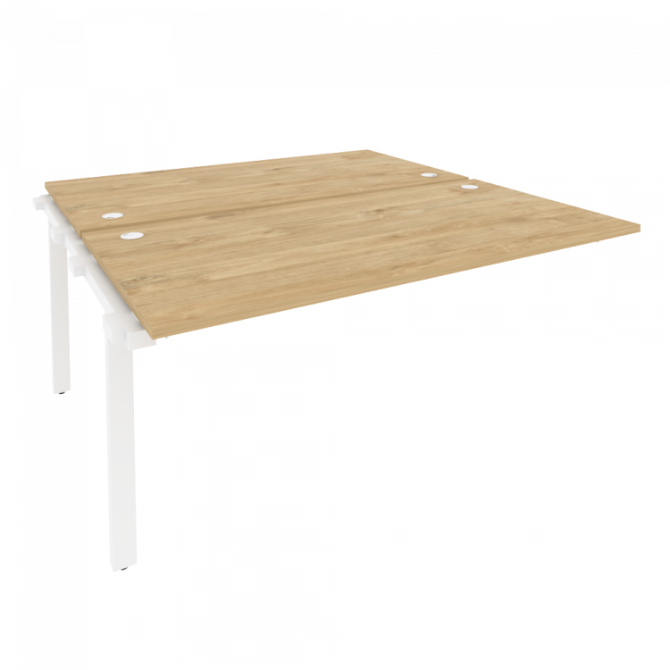 Onix Наборный элемент рабочей станции на м/к O.M-2.NRS-4.8 Тиквуд Светлый/Металл Белый 1580*1635*750