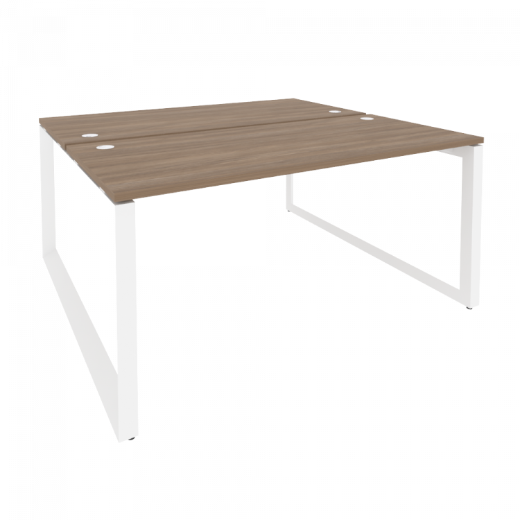 Onix Рабочая станция на О-образном м/к O.MO-D.RS-2.4.7 Дуб Аризона/Металл Белый 1580*1475*750