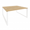 Onix Рабочая станция на О-образном м/к O.MO-D.RS-2.4.7 Тиквуд Светлый/Металл Белый 1580*1475*750