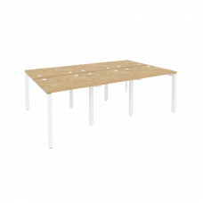 Onix Рабочая станция на П-образном м/к O.MP-D.RS-6.0.7 Тиквуд Светлый/Металл Белый 2340*1475*750