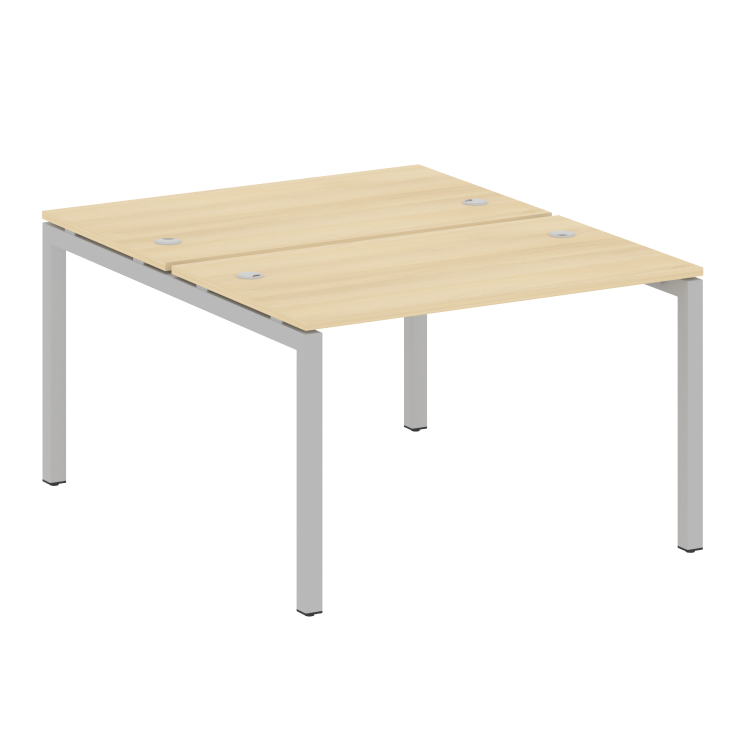 Metal System Quattro Рабочая станция на П-образном м/к 50БП.РАС-СП-2.2 Акация Лорка/Металл Серый 120