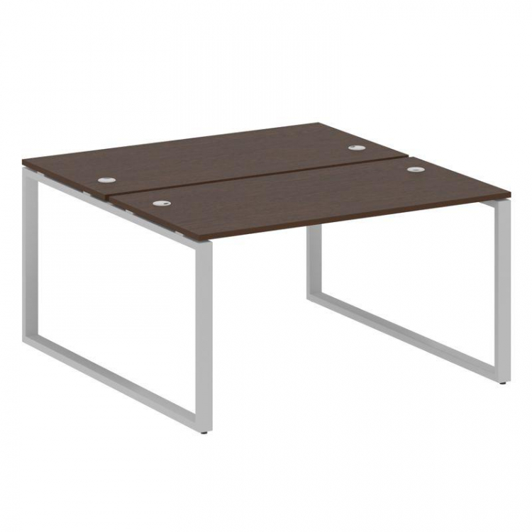 Metal System Рабочая станция на О-образном м/к БО.РАС-СП-2.3 Венге Цаво/Металл Серый 1400*1475*750