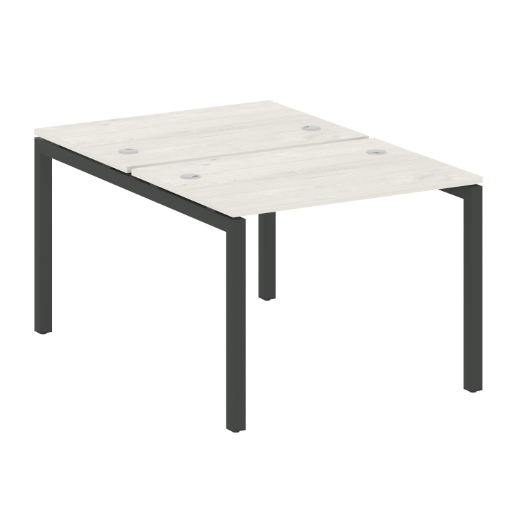 Metal System Quattro Рабочая станция на П-образном м/к 50БП.РАС-СП-2.1 Дуб Наварра/Металл Антрацит 1