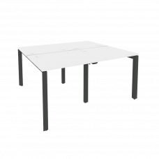 Onix Рабочая станция на П-образном м/к O.MP-D.RS-4.0.7 Белый Бриллиант/Металл Антрацит 1560*1475*750