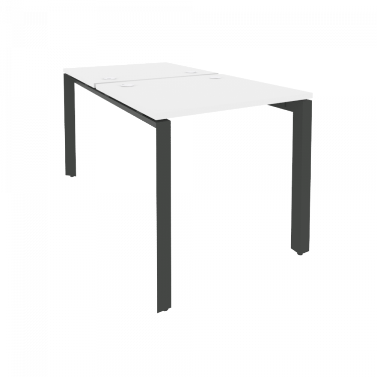 Onix Рабочая станция на П-образном м/к O.MP-D.RS-2.0.7 Белый Бриллиант/Металл Антрацит 780*1475*750