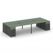 Concept Рабочая станция 4 места с 2 опорными тумбами CN.DRS-427 A Кобо/Антрацит/Металл Антрацит 3600