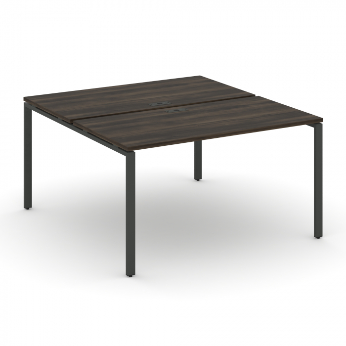 Концепт Рабочая станция на 2 места CN.DRS-004 Дуб Мали/Металл Антрацит 1580*1480*750