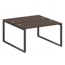 Metal System Рабочая станция на О-образном м/к БО.РАС-СП-2.3 Венге Цаво/Металл Антрацит 1400*1475*75