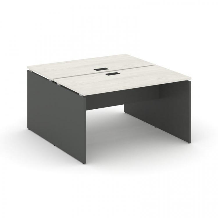 Style Project Рабочая станция 2-х сторон. SN-D.DRS-021 Дуб Наварра/Антрацит/Черная Заглушка 980*1632