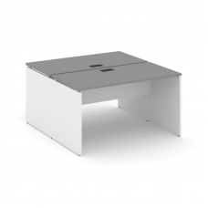 Стайл Проджект Рабочая станция двухсторонняя SN-D.DRS-011 Серый Пепел/Белый/Черный Заглушка 980*1432