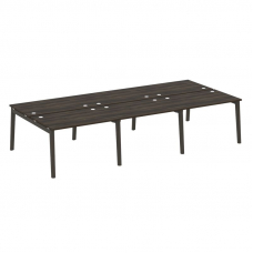 Onix Wood Рабочая станция OW.D.RS-6.2.8 Дуб Мали/Дуб Темный/Металл Антрацит 3540*1635*750