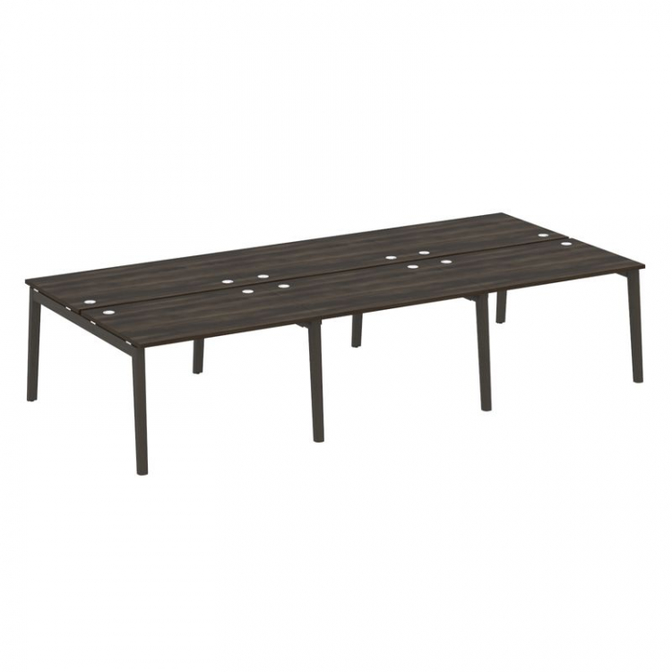 Onix Wood Рабочая станция OW.D.RS-6.2.8 Дуб Мали/Дуб Темный/Металл Антрацит 3540*1635*750