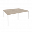 Onix Рабочая станция на П-образном м/к O.MP-D.RS-4.1.8 Дуб Аттик/Металл Белый 1960*1635*750