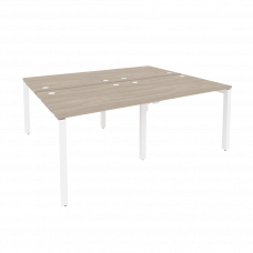 Onix Рабочая станция на П-образном м/к O.MP-D.RS-4.1.8 Дуб Аттик/Металл Белый 1960*1635*750