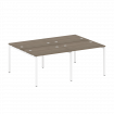 Metal System Quattro Рабочая станция на 4 места на П-образном м/к 40БП.СМ-4.1 Вяз Благородный/Металл