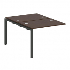 Metal System Проходной элемент рабочей станции на П-образном м/к БП.ПРС-СП-2.1 Венге Цаво/Металл Ант