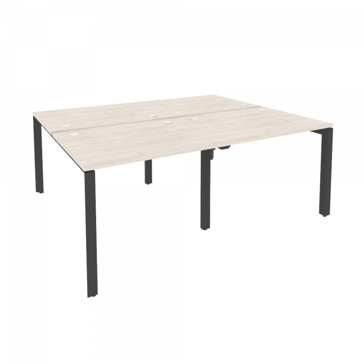 Onix Рабочая станция на П-образном м/к O.MP-D.RS-4.1.8 Денвер Светлый/Металл Антрацит 1960*1635*750