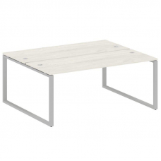 Metal System Рабочая станция на О-образном м/к БО.РАС-СП-2.5 Дуб Наварра/Металл Серый 1800*1475*750