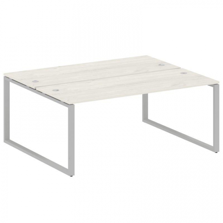 Metal System Рабочая станция на О-образном м/к БО.РАС-СП-2.5 Дуб Наварра/Металл Серый 1800*1475*750