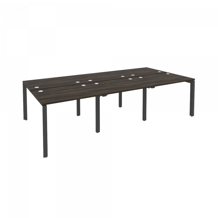 Onix Рабочая станция на П-образном м/к O.MP-D.RS-6.1.7 Дуб Мали/Металл Антрацит 2940*1475*750