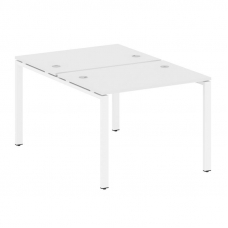 Metal System Рабочая станция на П-образном м/к БП.РАС-СП-2.1 Белый/Металл Белый 1000*1475*750