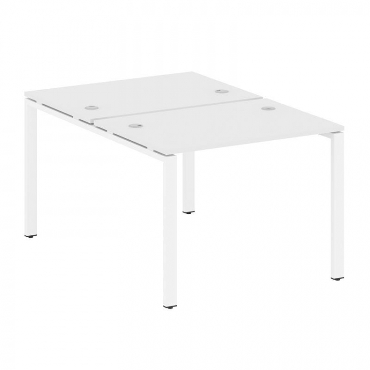 Metal System Рабочая станция на П-образном м/к БП.РАС-СП-2.1 Белый/Металл Белый 1000*1475*750