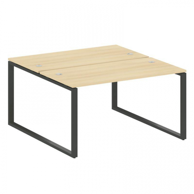 Metal System Рабочая станция на О-образном м/к БО.РАС-СП-2.3 Акация Лорка/Металл Антрацит 1400*1475*