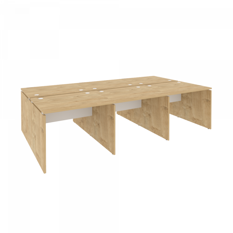 Onix Рабочая станция O.D.RS-6.1.8 Тиквуд Светлый/Белый Бриллиант 2940*1635*750