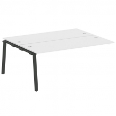 Metal System Проходной элемент рабочей станции на А-образном м/к БА.ПРС-СП-2.5 Белый/Металл Антрацит