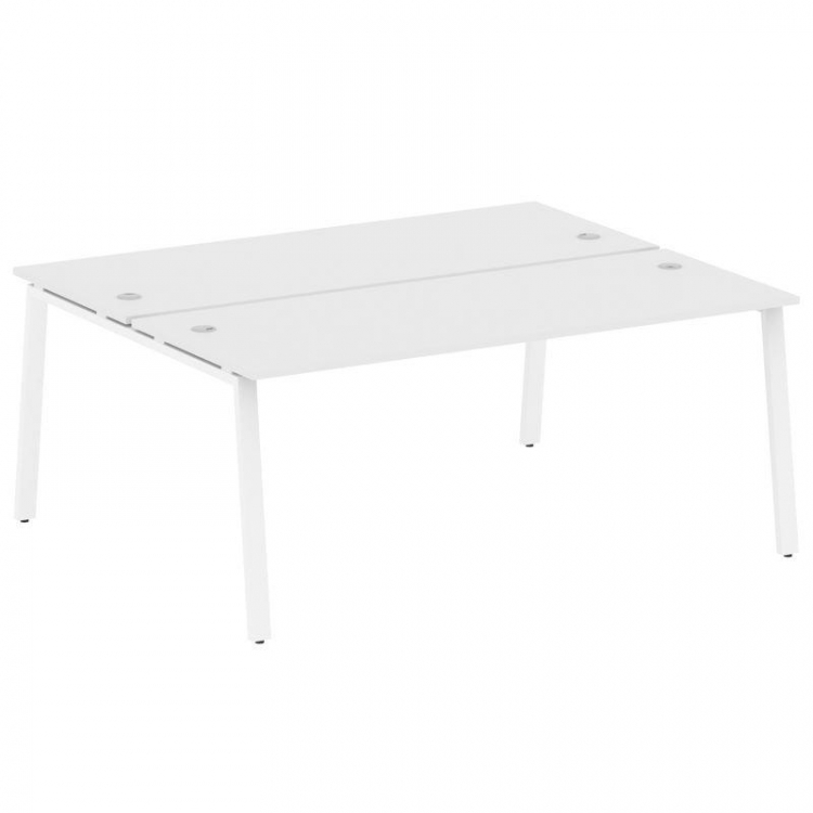 Metal System Рабочая станция на А-образном м/к БА.РАС-СП-2.5 Белый/Металл Белый 1800*1475*750