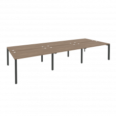 Onix Рабочая станция на П-образном м/к O.MP-D.RS-6.3.8 Дуб Аризона/Металл Антрацит 4140*1635*750