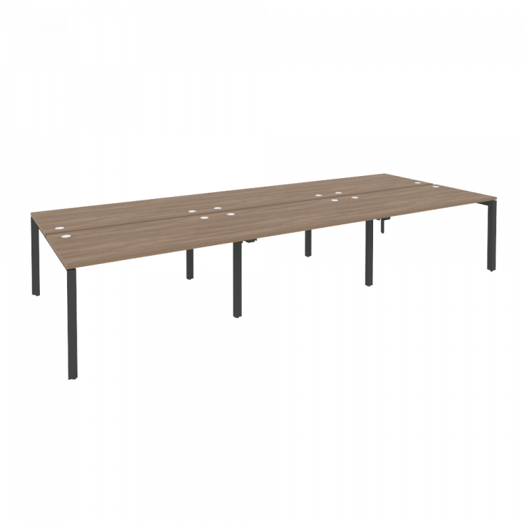 Onix Рабочая станция на П-образном м/к O.MP-D.RS-6.3.8 Дуб Аризона/Металл Антрацит 4140*1635*750