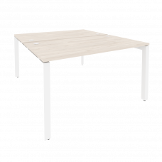 Onix Рабочая станция на П-образном м/к O.MP-D.RS-2.3.8 Денвер Светлый/Металл Белый 1380*1635*750