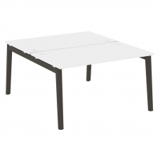 Onix Wood Рабочая станция OW.D.RS-2.3.8 Белый Бриллиант/Дуб Темный/Металл Антрацит 1380*1635*750