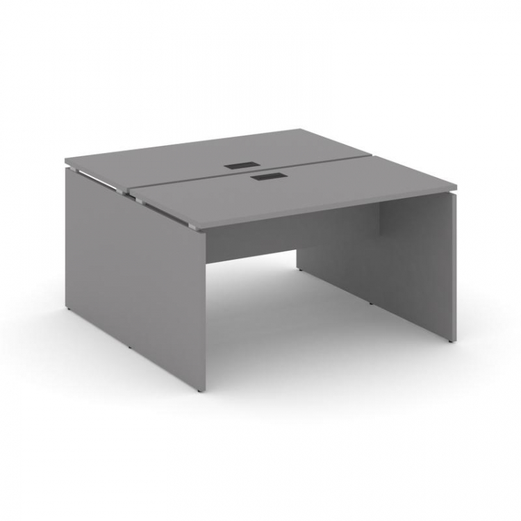 Стайл Проджект Рабочая станция двухсторонняя SN-D.DRS-014 Серый Пепел/Черный Заглушка 1580*1432*750