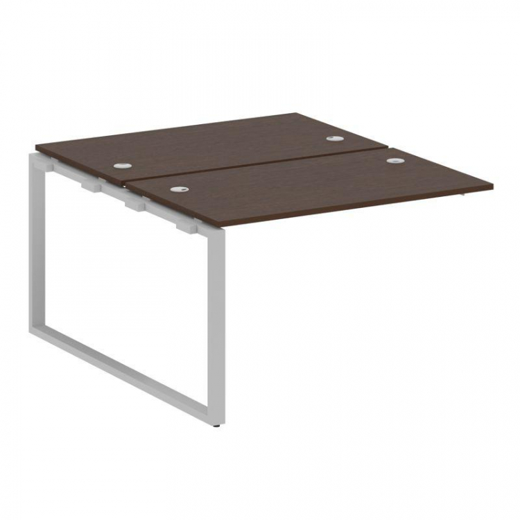 Metal System Проходной элемент рабочей станции на О-образном м/к БО.ПРС-СП-2.2 Венге Цаво/Металл Сер