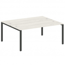 Metal System Рабочая станция на П-образном м/к БП.РАС-СП-2.5 Дуб Наварра/Металл Антрацит 1800*1475*7