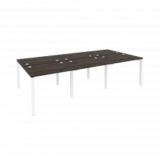 Onix Рабочая станция на П-образном м/к O.MP-D.RS-6.1.7 Дуб Мали/Металл Белый 2940*1475*750