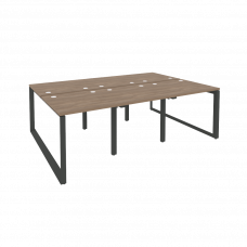 Onix Рабочая станция на О-образном м/к O.MO-D.RS-6.0.8 Дуб Аризона/Металл Антрацит 2340*1635*750