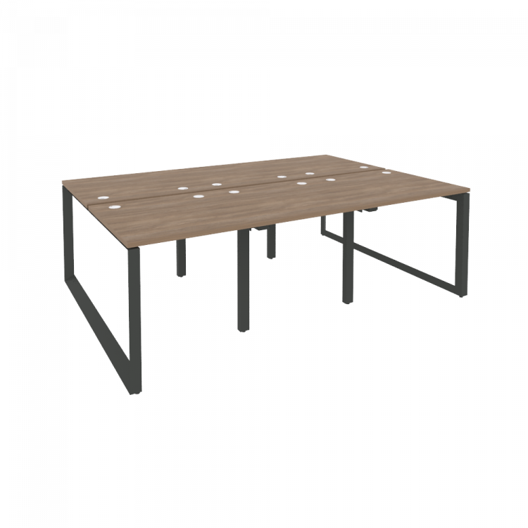 Onix Рабочая станция на О-образном м/к O.MO-D.RS-6.0.8 Дуб Аризона/Металл Антрацит 2340*1635*750