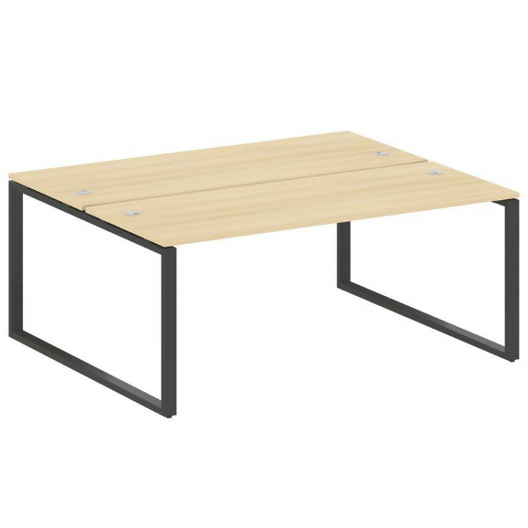 Metal System Рабочая станция на О-образном м/к БО.РАС-СП-2.5 Акация Лорка/Металл Антрацит 1800*1475*